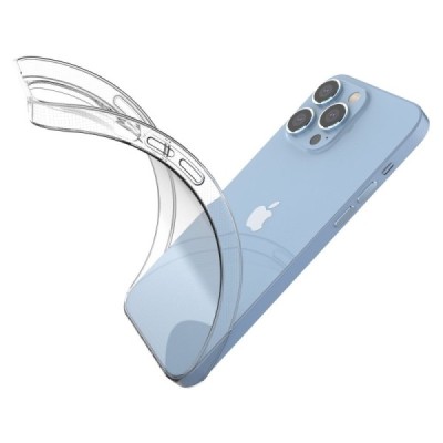 Твердый силиконовый чехол (TPU) для Apple iPhone 14 Pro Max - прозрачный | Vacins.lv