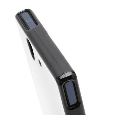 Sony Xperia Z Mercury juodas kieto silikono tpu dėklas - nugarėlė / Priedai.lt