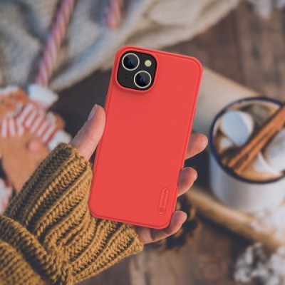 Apple iPhone 14 „Nillkin“ Frosted Shield Pro красный чехол | Vacins.lv