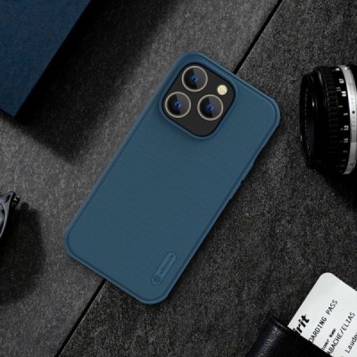 Apple iPhone 14 Pro Max „Nillkin“ Frosted Shield Pro zils vāciņš, apvalks | Vacins.lv