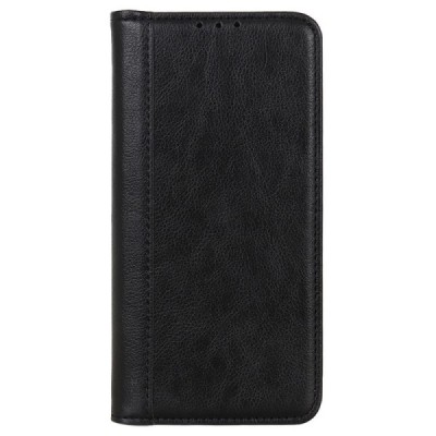 Samsung Galaxy Xcover 6 Pro (G736) melns ādas atvērams maciņš ar magnetu | Vacins.lv