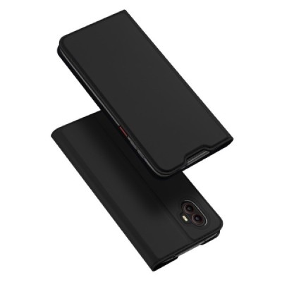 „Dux Ducis“ Skin серии Samsung Galaxy Xcover 6 Pro (G736) чёрный кожаный чехол-книжка | Vacins.lv