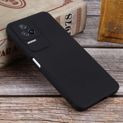 Xiaomi Poco F4 5G Shell (TPU) твердый силиконовый чехол - чёрный | Vacins.lv