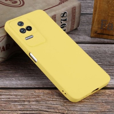 Xiaomi Poco F4 5G Shell (TPU) твердый силиконовый чехол - жёлтый | Vacins.lv