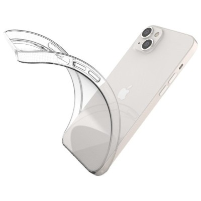 Твердый силиконовый чехол (TPU) для Apple iPhone 14 Plus - прозрачный | Vacins.lv