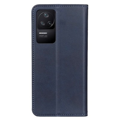 Xiaomi Poco F4 5G „Split“ синий кожаный чехол-книжка | Vacins.lv