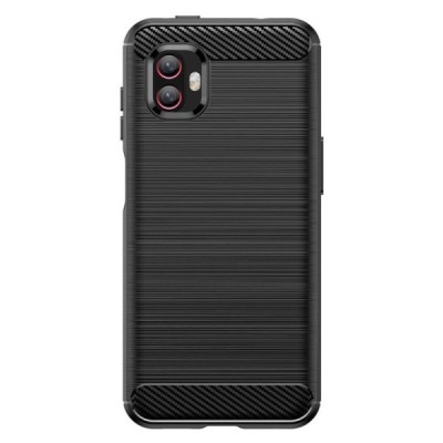 Samsung Galaxy Xcover 6 Pro (G736) „Carbon“ твердый силиконовый чехол (TPU) - черный | Vacins.lv