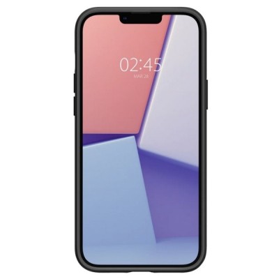 Apple iPhone 14 Plus „Spigen“ Liquid Air melns cieta silikona apvalks | vacins.lv