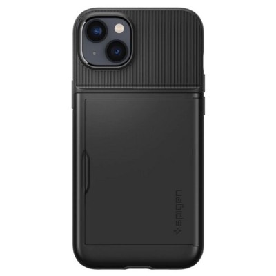 Apple iPhone 14 Plus „Spigen“ Slim Armor CS melns silikons apvalks | vacins.lv