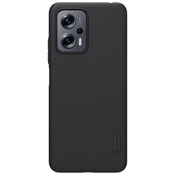 „Nillkin“ Frosted Shield futrālis - melns (Poco X4 GT / Redmi Note 11T Pro / Redmi Note 11T Pro+)
