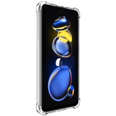 Xiaomi Poco X4 GT (Redmi Note 11T Pro, Redmi Note 11T Pro+) Imak усиленный твердый силиконовый чехол TPU прозрачный, задняя част