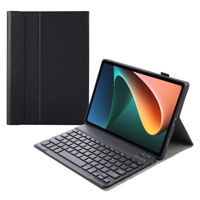 Xiaomi Pad 5 (Pad 5 Pro) ādas atvēramais melns futrālis ar bluetooth tastatūra | Vacins.lv