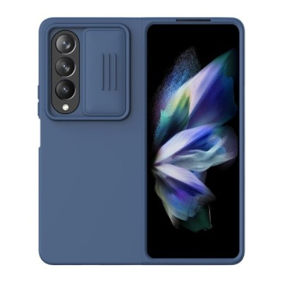 Samsung Galaxy Z Fold4 5G (F936B) „Nillkin“ CamShield Silky zils apvalks | vacins.lv