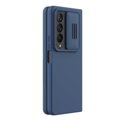 Samsung Galaxy Z Fold4 5G (F936B) „Nillkin“ CamShield Silky zils apvalks | vacins.lv