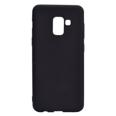 Samsung Galaxy A8 2018 (A530F) cieta silikona (TPU) melns apvalks | vacins.lv
