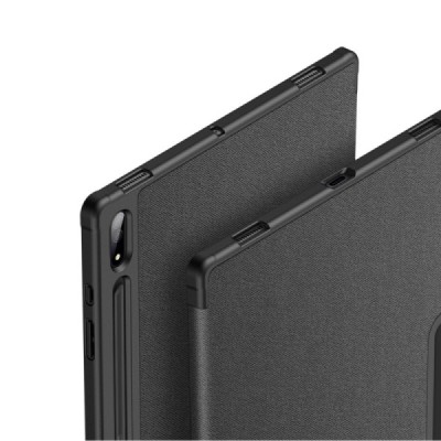 Samsung Galaxy Tab S8 Ultra 14.6" (X900, X906) „Dux Ducis“ Domo чёрный кожаный чехол-книжка (складной) | Vacins.lv