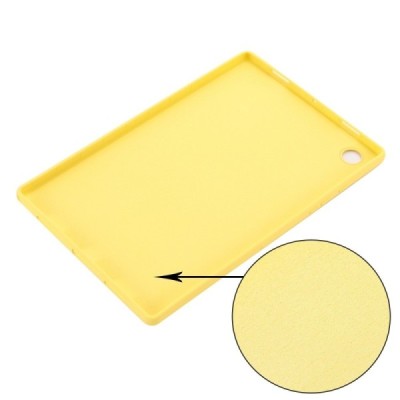 Samsung Galaxy Tab A8 10.5 2021 (X200, X205) „Shell“ cieta silikona (TPU) dzeltens apvalks | vacins.lv