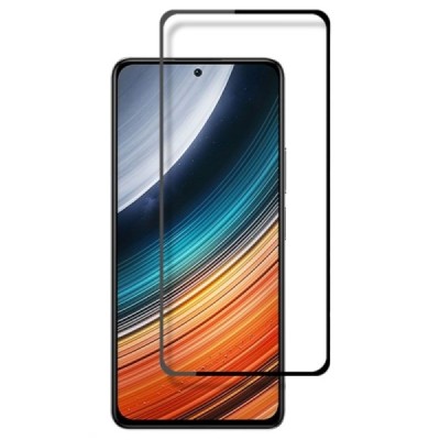 Xiaomi Poco F4 5G Mocolo 2.5D Tempered Glass melns ekrāna aizsargstikls | Vacins.lv