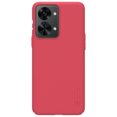 Nillkin Frosted Shield OnePlus Nord 2T 5G sarkans plastmasas futrālis | Vacins.lv