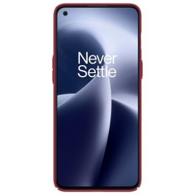 Nillkin Frosted Shield OnePlus Nord 2T 5G sarkans plastmasas futrālis | Vacins.lv