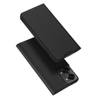 „Dux Ducis“ Skin серии OnePlus Nord 2T 5G чёрный кожаный чехол-книжка | Vacins.lv