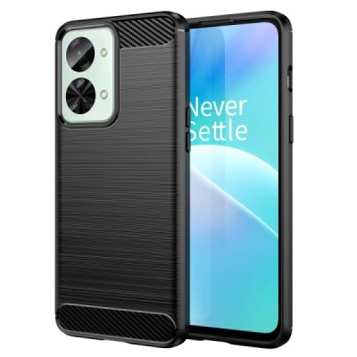 OnePlus Nord 2T 5G „Carbon“ cieta silikona (TPU) melns apvalks | vacins.lv