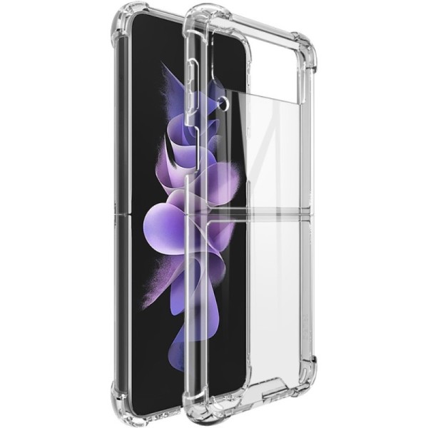 Усиленный твердый силиконовый чехол „Imak“ (TPU) - прозрачный (Galaxy Z Flip3)