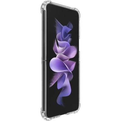 Samsung Galaxy Z Flip3 (F711) Imak усиленный твердый силиконовый чехол TPU прозрачный | Vacins.lv