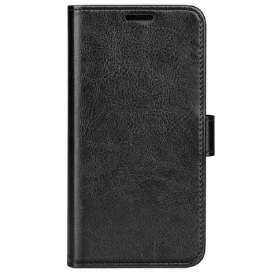 Huawei Honor 70 открываемый чёрный кожаный чехол - книжка | Vacins.lv