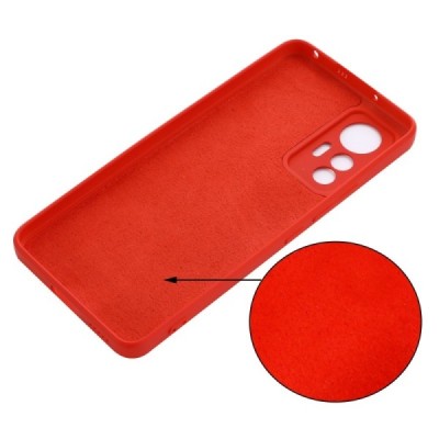 Xiaomi 12 Lite Shell (TPU) твердый силиконовый чехол - красный | Vacins.lv