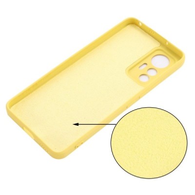 Xiaomi 12 Lite Shell (TPU) твердый силиконовый чехол - жёлтый | Vacins.lv