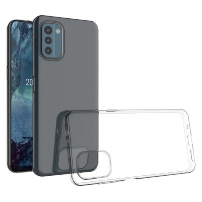 Твердый силиконовый чехол (TPU) для Nokia G21 (G11) - прозрачный | Vacins.lv