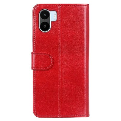 Xiaomi Redmi A1 открываемый красный кожаный чехол - книжка | Vacins.lv