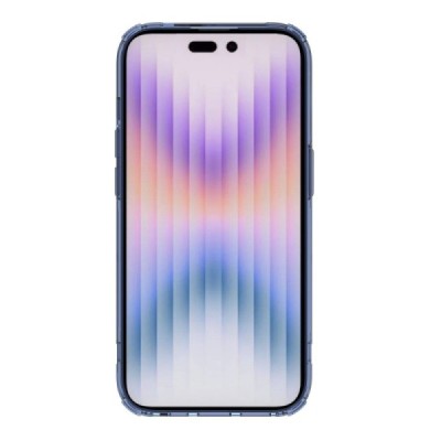 „Nillkin“ Nature TPU Pro MagSafe Apple iPhone 14 Pro dzidrs pastiprinātas aizsardzības cieta silikona zils vāciņš | Vacins.lv