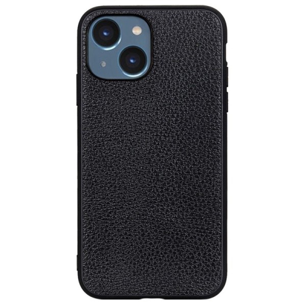„Deluxe Leather“ кожаный чехол - чёрный (iPhone 14)