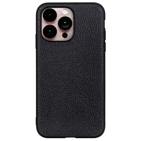 „Deluxe Leather“ ādas apvalks - melns (iPhone 14 Pro Max)
