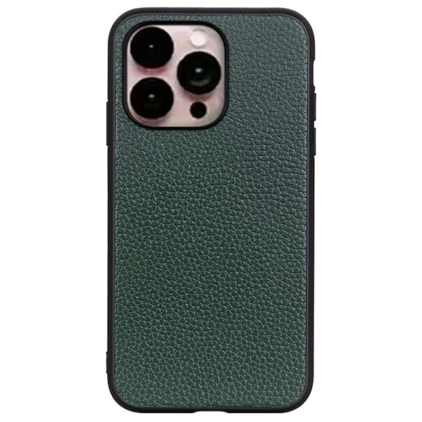 „Deluxe Leather“ кожаный чехол - зелёный (iPhone 14 Pro Max)