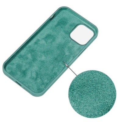 Apple iPhone 14 Pro Max Shell cieta silikona (TPU) tumši zaļš apvalks | Vacins.lv