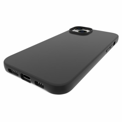 Твердый силиконовый чехол (TPU) для Apple iPhone 14 Plus - чёрный | Vacins.lv