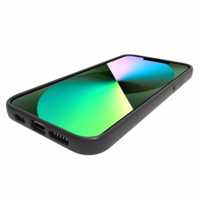 Твердый силиконовый чехол (TPU) для Apple iPhone 14 Plus - чёрный | Vacins.lv