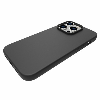 Apple iPhone 14 Pro cieta silikona (TPU) melns apvalks | vacins.lv