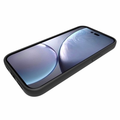 Apple iPhone 14 Pro cieta silikona (TPU) melns apvalks | vacins.lv