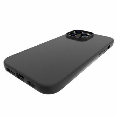 Твердый силиконовый чехол (TPU) для Apple iPhone 14 Pro Max - чёрный | Vacins.lv