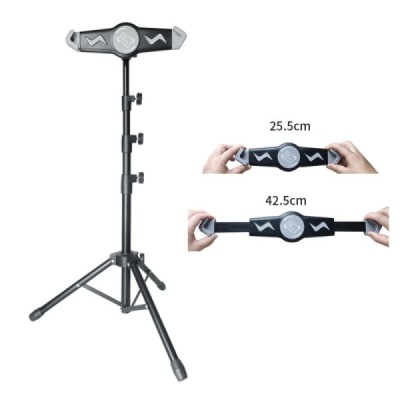 „Tripod Stand“ universāls planšetdatora turētājs - melns (XL izmērs) | Vacins.lv