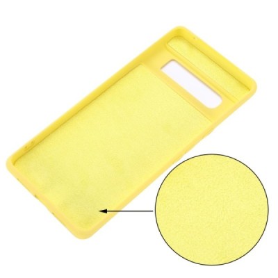 Google Pixel 6 Pro Shell cieta silikona (TPU) apvalks - dzeltens | vacins.lv