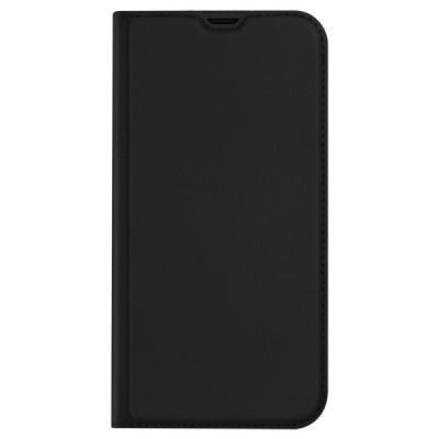 Apple iPhone 14 „Dux Ducis“ Skin sērijas melns ādas atvērams maciņš | Vacins.lv