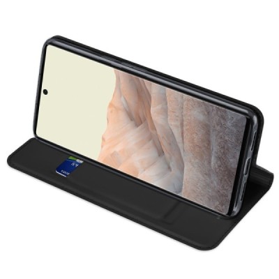 „Dux Ducis“ Skin серии Google Pixel 6 чёрный кожаный чехол-книжка | Vacins.lv