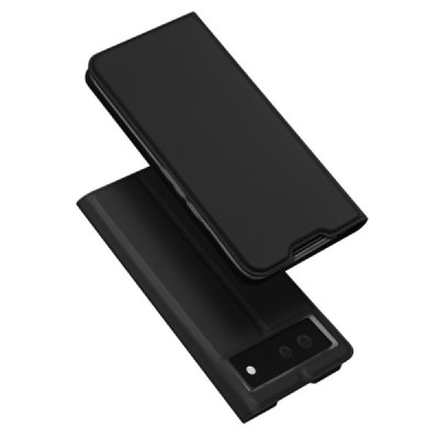 „Dux Ducis“ Skin серии Google Pixel 6 чёрный кожаный чехол-книжка | Vacins.lv