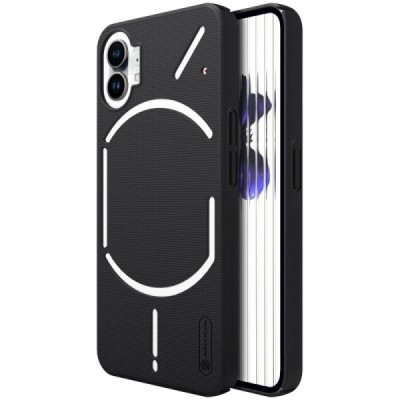 Nillkin Frosted Shield Nothing Phone 1 5G melns plastmasas futrālis | Vacins.lv