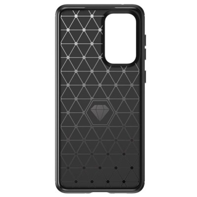 Samsung Galaxy A33 5G (SM-A336E) „Carbon“ твердый силиконовый чехол (TPU) - черный | Vacins.lv